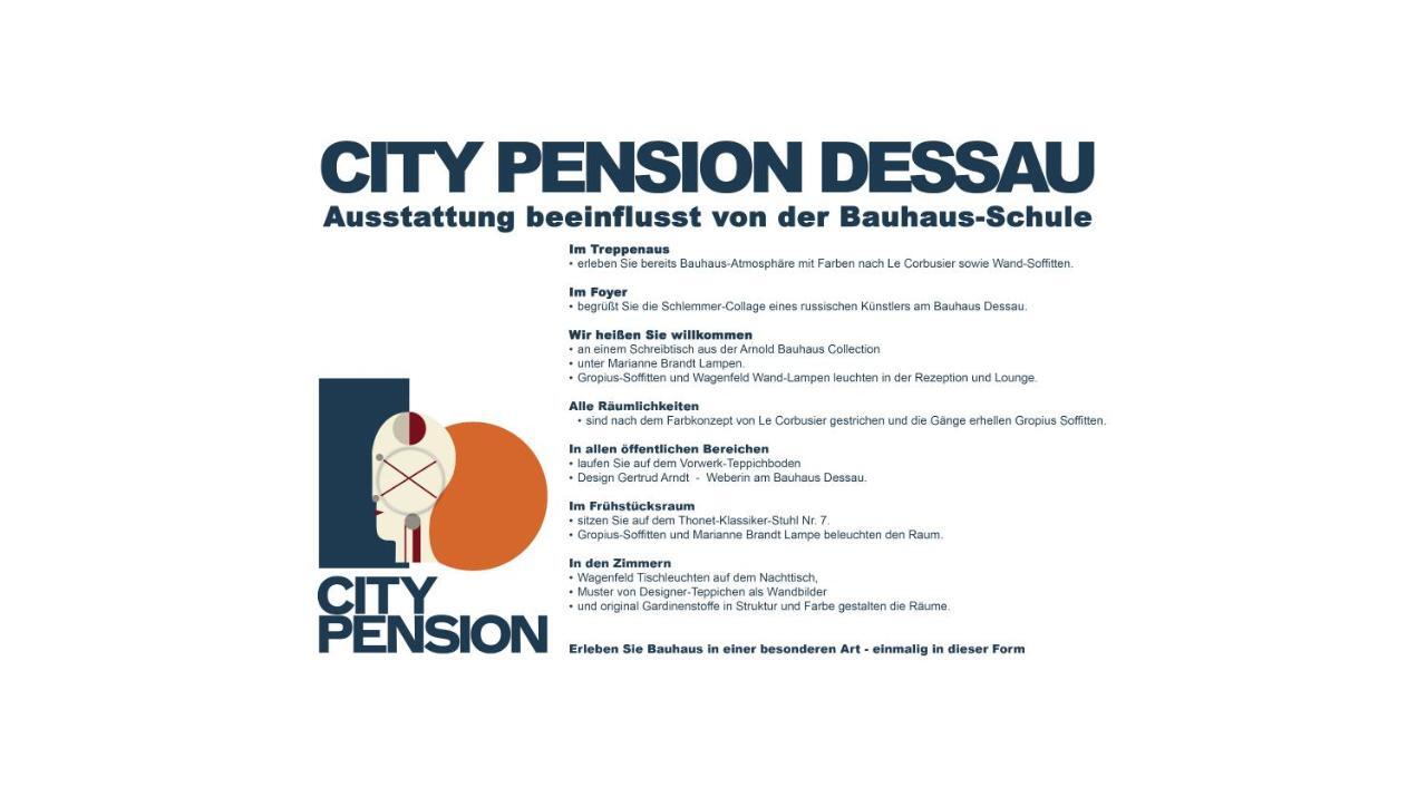 City-Pension Dessau-Rosslau Dış mekan fotoğraf